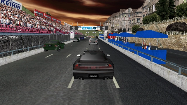 On the starting grid, upgrades off