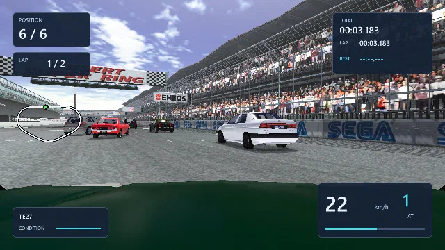 A view of the Speed Ring circuit from the new hood camera